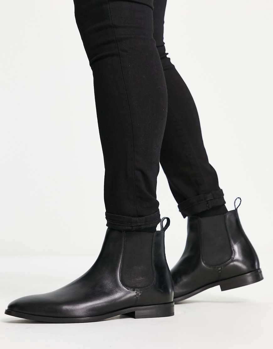 Walk London - Florence - Chelsea-Stiefel aus schwarzem Leder von WALK LONDON