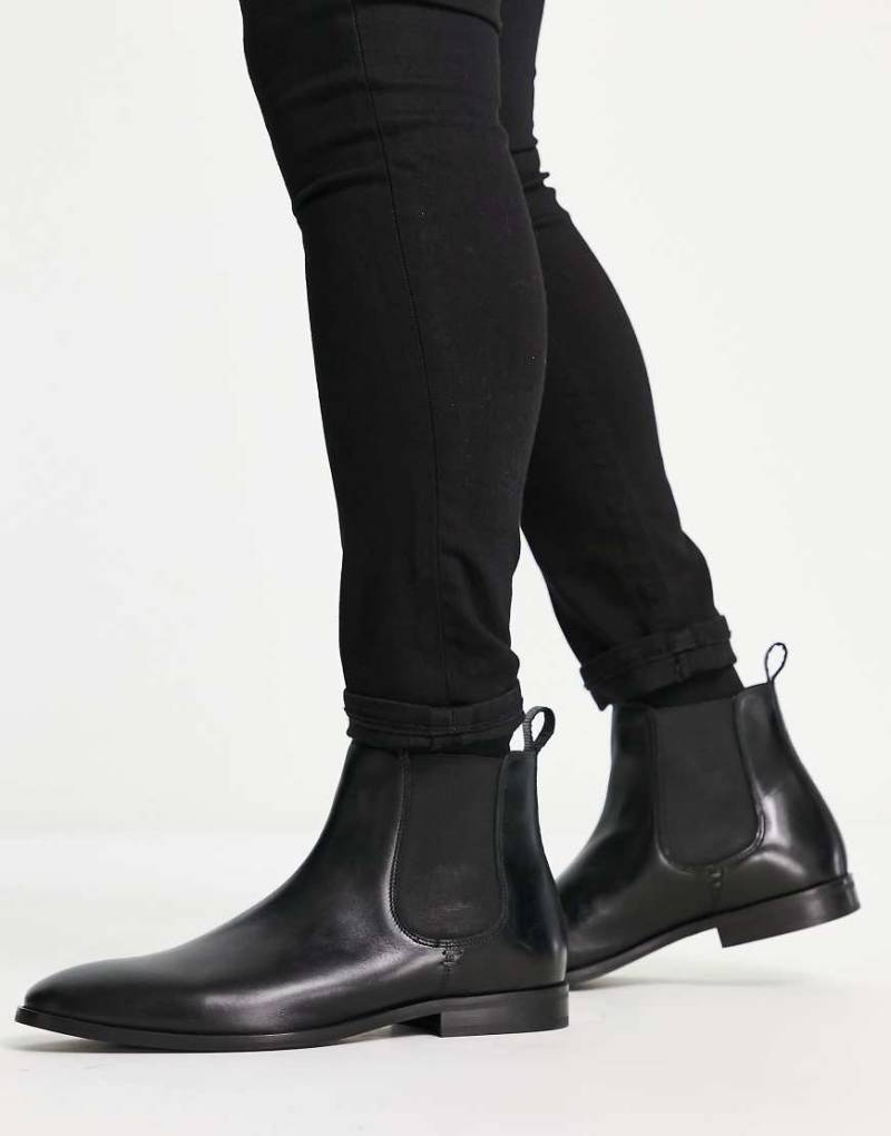 Walk London - Florence - Chelsea-Stiefel aus schwarzem Leder von WALK LONDON