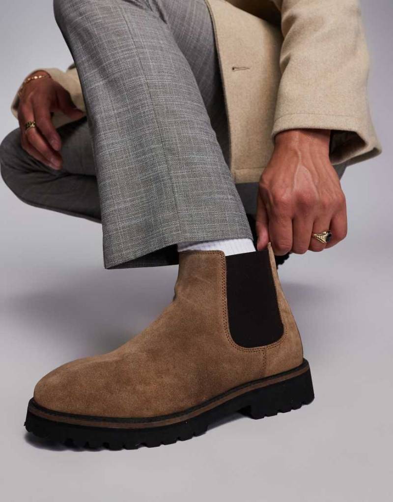 Walk London - Mayfair - Chelsea-Stiefel aus Wildleder in Hellbraun von WALK LONDON