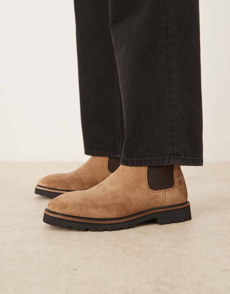 Walk London - Mayfair - Chelsea-Stiefel aus Wildleder in Hellbraun von WALK LONDON