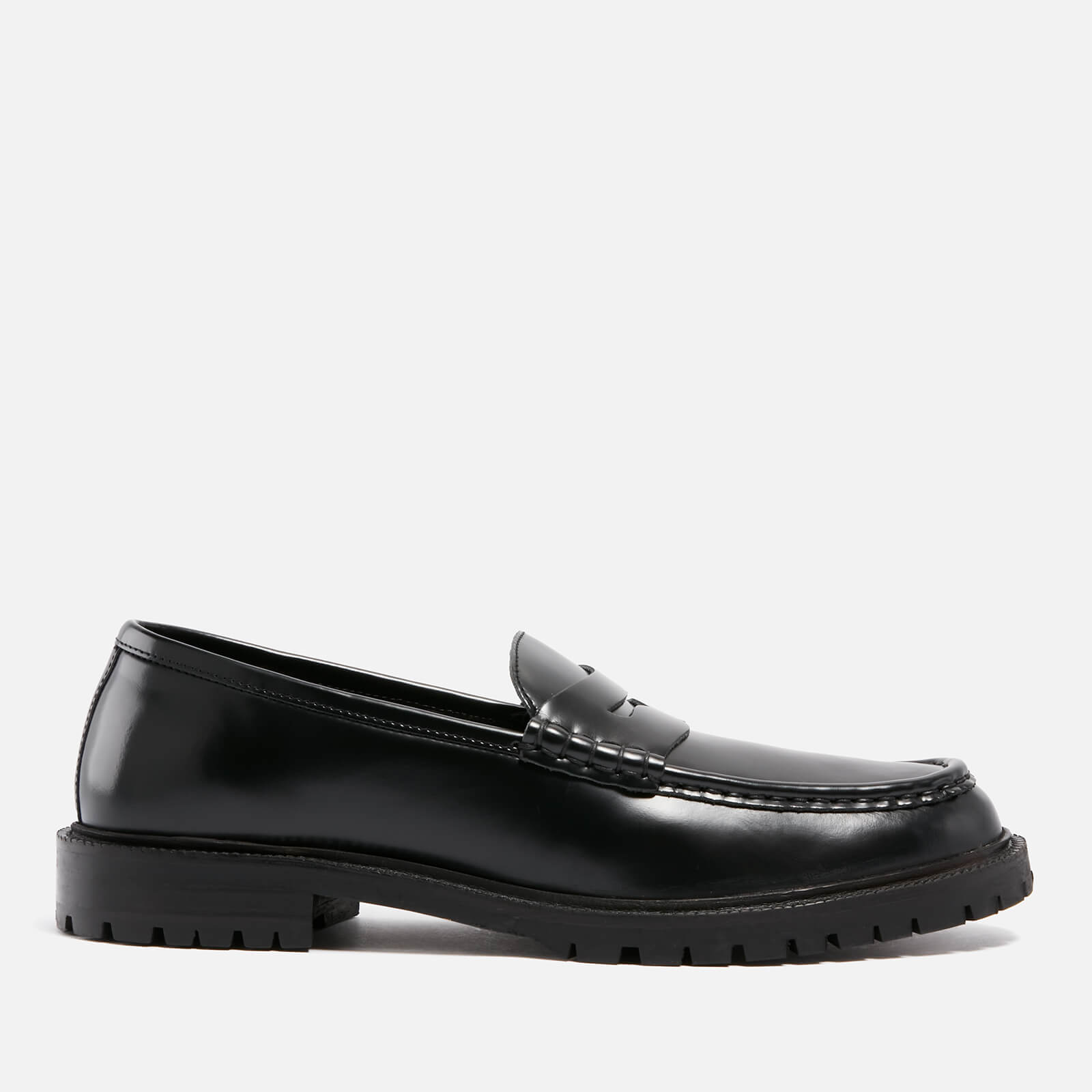 Walk London Men's Campus Leather Saddle Loafers - UK 7 von WALK LONDON