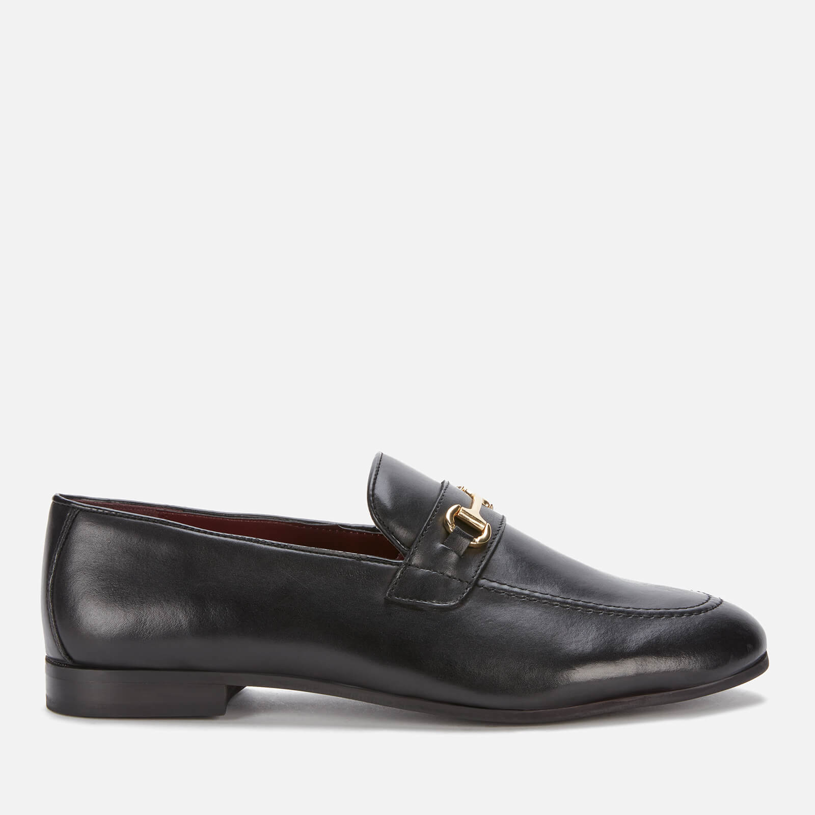 Walk London Men's Terry Trim Leather Loafers - Black - UK 11 von WALK LONDON