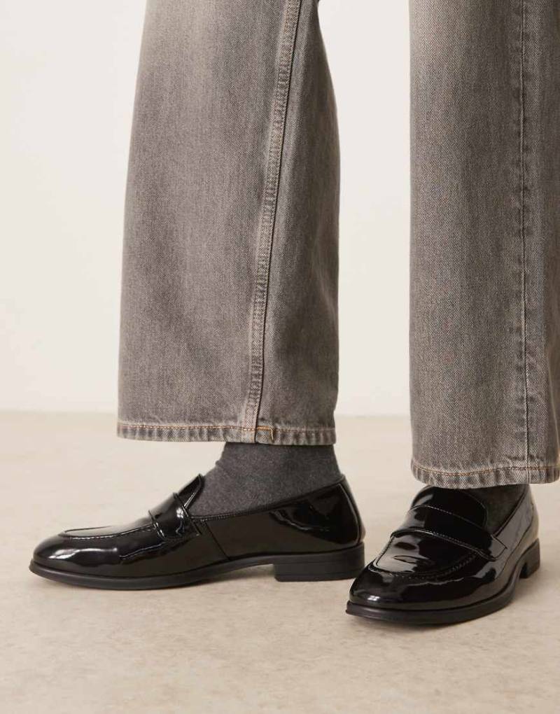 Walk London - Oscar - Loafer zum Reinschlüpfen in Schwarz von WALK LONDON