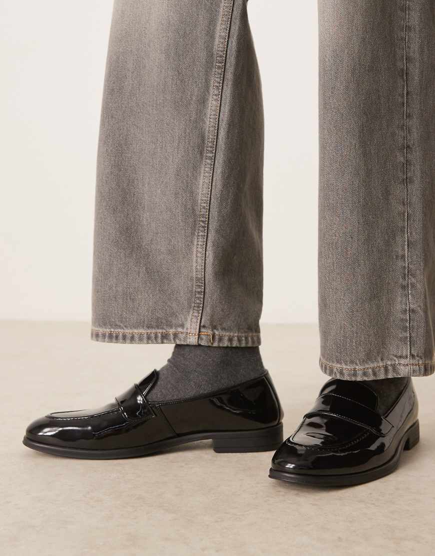 Walk London - Oscar - Loafer zum Reinschlüpfen in Schwarz von WALK LONDON