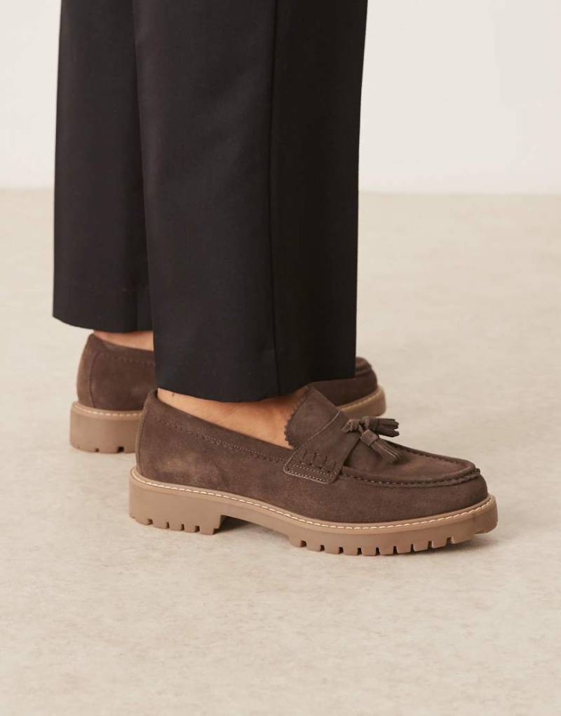 Walk London - Sean - Wildleder-Loafer in Braun mit Quasten Walk London - Sean - Wildleder-Loafer in Braun mit Quasten von WALK LONDON
