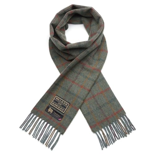 WALKER AND HAWKES - Chaderton - Unisex-Schal aus 100% Lammwolle - Wiesennebel von WALKER AND HAWKES