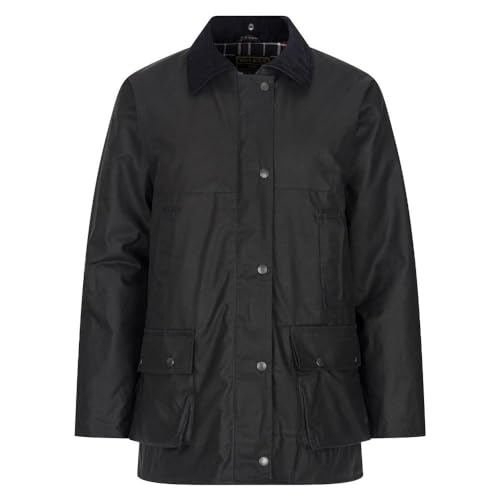 WALKER AND HAWKES - Damen Kirkstall gewachste Gepolsterte Jacke - Dunkelblau - 16 von WALKER AND HAWKES