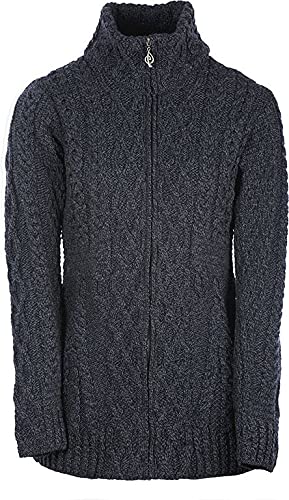 WALKER AND HAWKES Donna - Damen Pullover aus Merinowolle - Stahlgrau - L von WALKER AND HAWKES