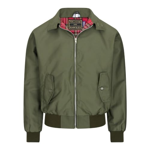 WALKER AND HAWKES - Faxton - Herren klassisch Jacke - Olivgrün - XL von WALKER AND HAWKES