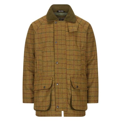 WALKER AND HAWKES Herren Country-Jacke aus Tweed - für die Jagd geeignet - Beige - 5XL von WALKER AND HAWKES