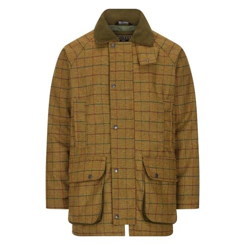 WALKER AND HAWKES Herren Country-Jacke aus Tweed - für die Jagd geeignet - Beige - Größe 2XL (48"-50") von WALKER AND HAWKES
