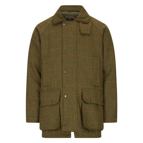WALKER AND HAWKES Herren Country-Jacke aus Tweed - für die Jagd geeignet - Dunkles Salbeigrün - Größe 2XL (48"-50") von WALKER AND HAWKES