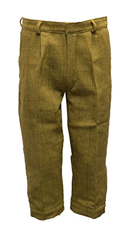 WALKER AND HAWKES Herren Kniebundhose aus Tweed - lang - für die Jagd geeignet - Helles Salbeigrün - Größe 32 von WALKER AND HAWKES