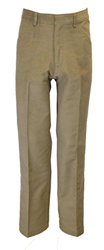 WALKER AND HAWKES Herren Moleskinhose - klassisch - 100% Baumwolle - Beige - Größe W42 Regular (31“) von WALKER AND HAWKES