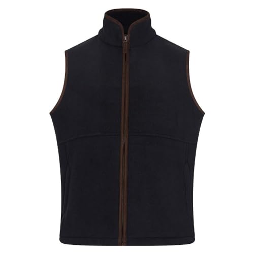 WALKER AND HAWKES - Herren Yeovil Fleeceweste - Navy - XXL von WALKER AND HAWKES
