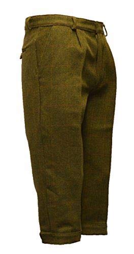 WALKER AND HAWKES Kinder Kniebundhose aus Tweed - für die Jagd geeignet - Dunkles Salbeigrün - Größe UK 30 (9-10 Jahre) von WALKER AND HAWKES