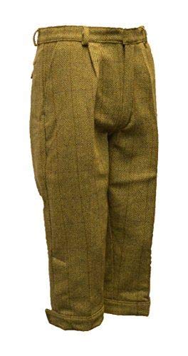 WALKER AND HAWKES Kinder Kniebundhose aus Tweed - für die Jagd geeignet - Helles Salbeigrün - Größe UK 30 (9-10 Jahre) von WALKER AND HAWKES
