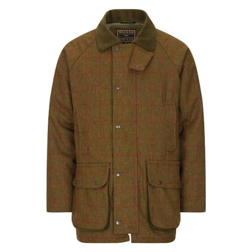 WALKER AND HAWKES - Men's Derby Tweed Barlaston Shooting Jacket - Red Stripe - M WALKER AND HAWKES - Men's Derby Tweed Barlaston Shooting Jacket - Red Stripe - M von WALKER AND HAWKES
