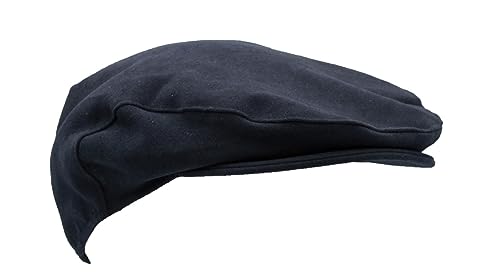 WALKER AND HAWKES Unisex Schiebermütze aus Moleskin-Baumwolle - wasserdicht - Dunkelblau - XL (60cm) von WALKER AND HAWKES