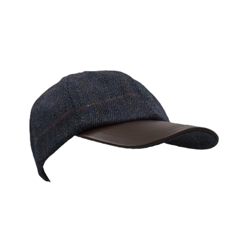 Walker & Hawkes - Unisex Baseballkappe - Tweed - Country-Stil - Dunkelblau von WALKER AND HAWKES