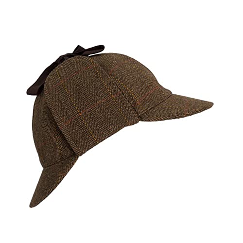Walker & Hawkes - Unisex Deerstalker-Mütze aus Tweed - Sherlock-Stil - Brauner Tweed - XXL Walker & Hawkes - Unisex Deerstalker-Mütze aus Tweed - Sherlock-Stil - Brauner Tweed - XXL von WALKER AND HAWKES