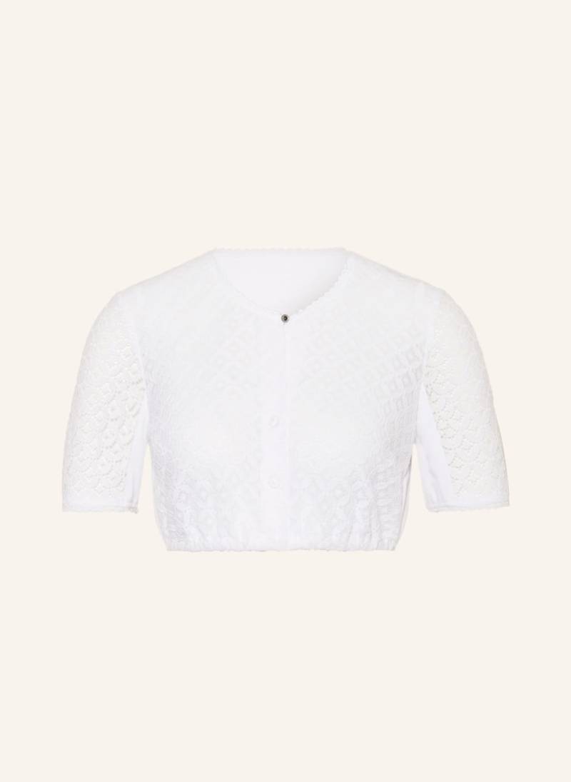 Waldorff Dirndlbluse Mit Spitze weiss von WALDORFF