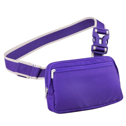 WALNEW Bauchtasche Gürteltasche, kleine Sling Crossbody Taschen für Damen Herren Trendy, Mode Taille Packs überall Hüfte Bauchtasche über der Schulter mit verstellbarem Gurt für Reisen Laufen Wandern, von WALNEW