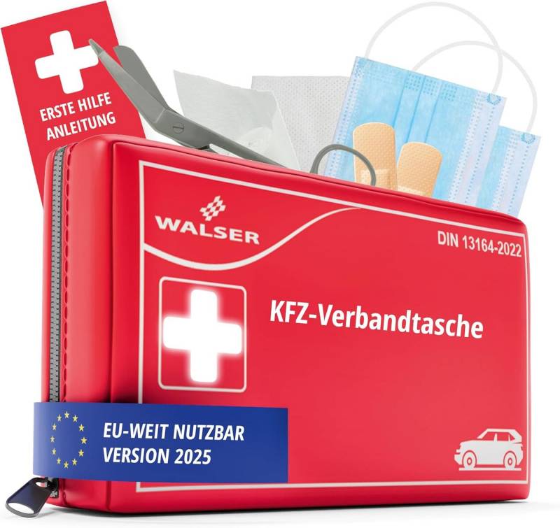 WALSER Erste-Hilfe-Set Walser Auto Verbandskasten 2025 DIN 13164, Erste Hilfe Set, sehr gut WALSER Erste-Hilfe-Set Walser Auto Verbandskasten 2025 DIN 13164, Erste Hilfe Set, sehr gut von WALSER
