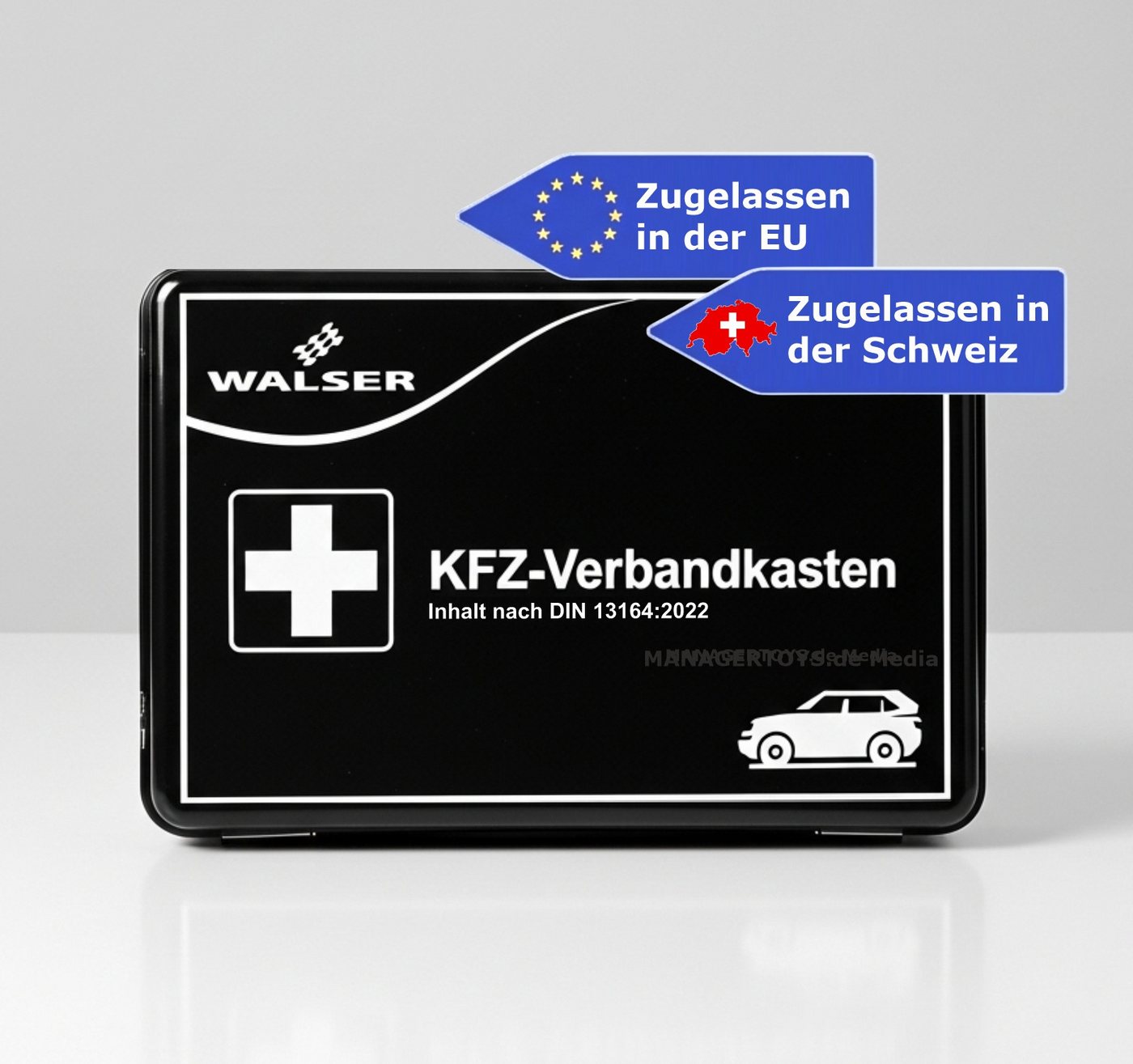 WALSER KFZ-Verbandkasten Erste Hilfe Verbandszeug Auto PKW Notfall Hardcase Box WALSER KFZ-Verbandkasten Erste Hilfe Verbandszeug Auto PKW Notfall Hardcase Box von WALSER