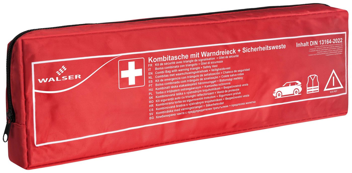 WALSER KFZ-Verbandkasten KFZ Verbandstasche Kombi 3, (1 Set) von WALSER