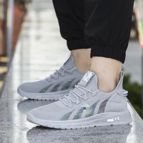 Atmungsaktive Mesh-Sneaker für Herren, Sommerschuhe, Schlupfschuhe, weite Passform, leicht, atmungsaktiv, Mesh-Sneaker, schwarz 1, 46 EU Atmungsaktive Mesh-Sneaker für Herren, Sommerschuhe, Schlupfschuhe, weite Passform, leicht, atmungsaktiv, Mesh-Sneaker, schwarz 1, 46 EU von WAMIZEU