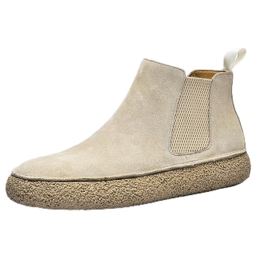 Aurello Wildleder-Sneaker, Oxford-Schuhe für Herren, formelle Schuhe für Herren, weite Passform, leichter Wanderschuh, Beige 1, 46 EU Aurello Wildleder-Sneaker, Oxford-Schuhe für Herren, formelle Schuhe für Herren, weite Passform, leichter Wanderschuh, Beige 1, 46 EU von WAMIZEU