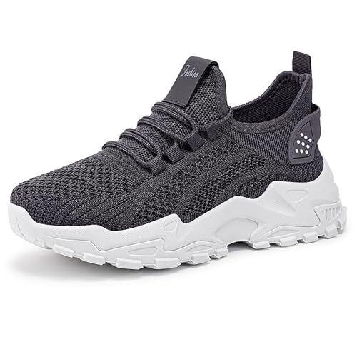 Orthopädische, bequeme Damen-Sneaker, orthopädische Schuhe für Damen, Schlupfschuhe, weite Passform, Damen-Sneaker, grau, 45 EU Orthopädische, bequeme Damen-Sneaker, orthopädische Schuhe für Damen, Schlupfschuhe, weite Passform, Damen-Sneaker, grau, 45 EU von WAMIZEU