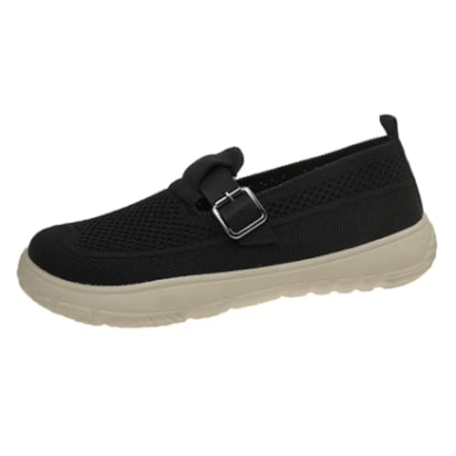 Orthopädische Wanderschuhe für Damen, leger, atmungsaktiv, weiche Sohle, orthopädische Schuhe für Damen, Slip-On-Sneaker, bequem, atmungsaktiv, Schwarz , 45 EU Orthopädische Wanderschuhe für Damen, leger, atmungsaktiv, weiche Sohle, orthopädische Schuhe für Damen, Slip-On-Sneaker, bequem, atmungsaktiv, Schwarz , 45 EU von WAMIZEU