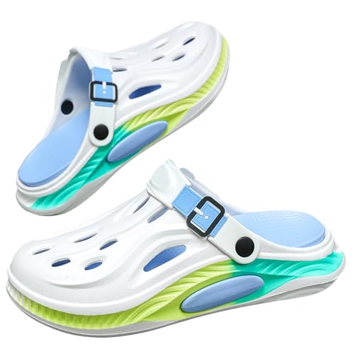 WAMIZEU Damen Herren Sommer Dicke Sohle rutschfest Casual Sandalen Leichte Bequeme Fußgewölbeunterstützung Strand Garten Schuhe, blau, 46 EU WAMIZEU Damen Herren Sommer Dicke Sohle rutschfest Casual Sandalen Leichte Bequeme Fußgewölbeunterstützung Strand Garten Schuhe, blau, 46 EU von WAMIZEU