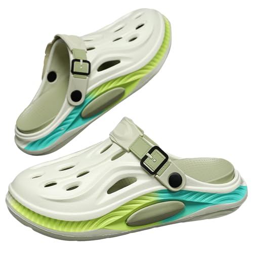 WAMIZEU Damen Herren Sommer Dicke Sohle rutschfest Casual Sandalen Leichte Bequeme Fußgewölbeunterstützung Strand Garten Schuhe, grün, 46 EU WAMIZEU Damen Herren Sommer Dicke Sohle rutschfest Casual Sandalen Leichte Bequeme Fußgewölbeunterstützung Strand Garten Schuhe, grün, 46 EU von WAMIZEU