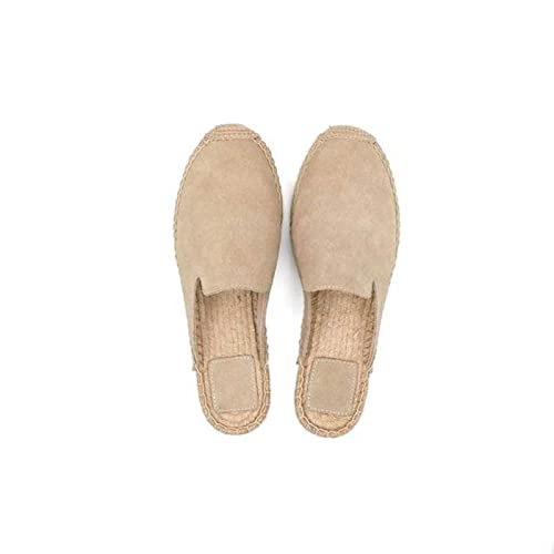 2023 Hausschuhe Flache Slides Schuhe Sommer Solide Direktverkauf Flip Flops -Beige,38 von WANAM