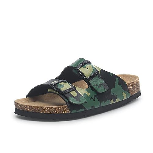 2023 neue Sommer Strand Kork Hausschuhe Casual Doppel Schnalle Clogs Slides Frauen Slip auf Flip Flop Schuh-09,43 von WANAM