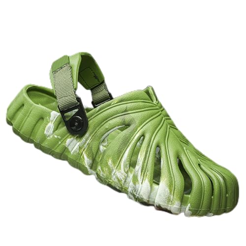 Männer Hausschuhe Sommer Slides Badezimmer Lustige Blatt Form Flip Flop Weiche Sohle Plattform Schuhe Mode Strand Sandale Männlichen von WANAM