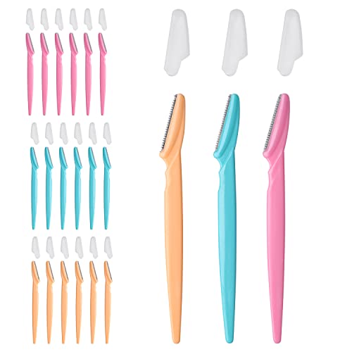 WANBY Augenbraue Rasierer Shaper 18 Stücke Gesichtshaar Entferner Gesichtsrasierer Trimmer Sicherheit Gesichts Peeling Tool für Frauen und Männer von WANBY