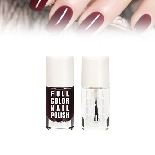 Cherry Mocha Gel Polish, 2023 New Gel Nail Polish Cherry Mocha, Cherry Mocha Nail Polish Gel, Dark Red Gel Nail Polish, Cherry Mocha Nail Polish for Women Nail Art DIY Manicure (004 Set) von WANCUEO