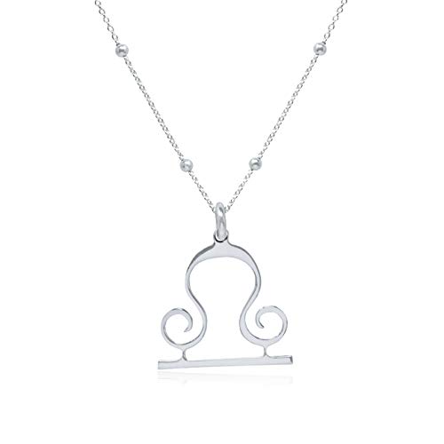 WANDA PLATA Kette Sternzeichen für Damen 925er Sterlingsilber, Horoskop Anhänger, Astrologie (Waage) von WANDA PLATA