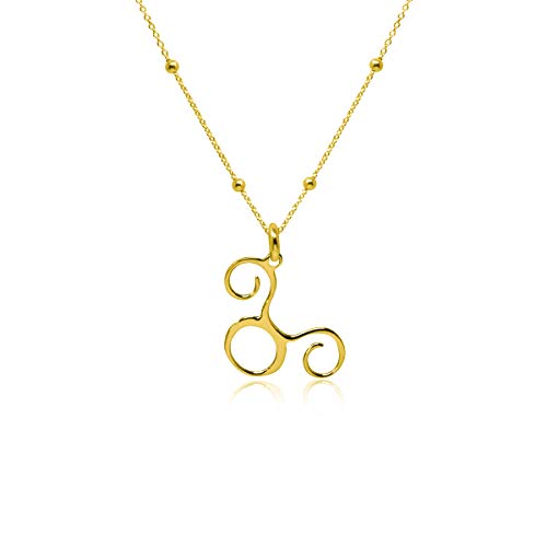 WANDA PLATA Kette Sternzeichen für Damen 925er Sterlingsilber Vergoldet, Horoskop Anhänger, Astrologie (Stier) von WANDA PLATA