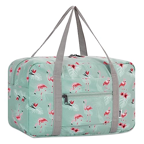 Ryanair Handgepäck 40x20x25cm Handgepäck Tasche für Flugzeug Reisetasche Klein Faltbare Sporttasche Weekender Handgepäck Koffer für Herren und Damen von WANDF(Blauer Flamingo 20L) von WANDF