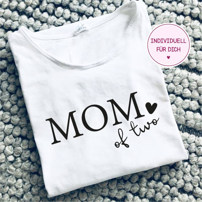 Bügelbild "Mom Of Two", Mehrere Größen Und Farben Zur Auswahl, Dekor 10 Bügelbild "Mom Of Two", Mehrere Größen Und Farben Zur Auswahl, Dekor 10 von WANDelbarShop