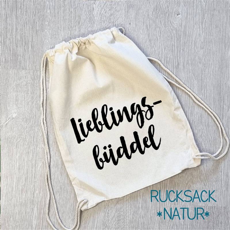 Jutebeutel Und Rucksack "Lieblingsbüddel" von WANDelbarShop