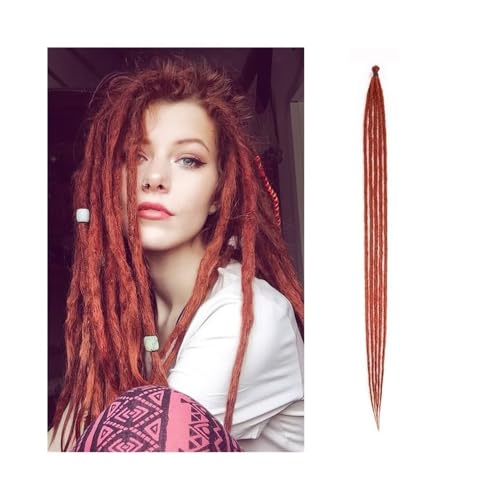 Pferdeschwanzverlängerung 36 Zoll handgefertigte Dreadlocks-Haare, 5 Stränge, 1,0 cm, hitzebeständige synthetische Pre-Loop-Häkelzöpfe, Haar-Dreadlock-Erweiterungen for Frauen Tails Haarverlängerungen von WANGHAI-666