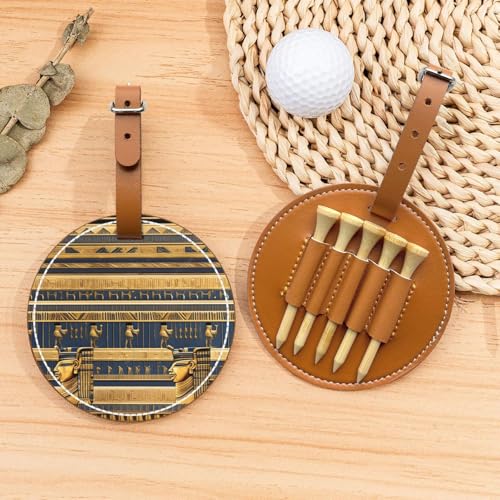 Ägyptische Pharaonische Fresken Golftees Organizer-Tasche – vielseitige braune Gürtelclip Sporttasche – leichte und einfach zu tragende Aufbewahrungsbox Ägyptische Pharaonische Fresken Golftees Organizer-Tasche – vielseitige braune Gürtelclip Sporttasche – leichte und einfach zu tragende Aufbewahrungsbox von WANGLO