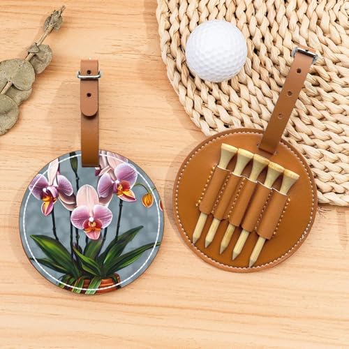 Blooming Orchids Golf-Tees Organizer-Tasche – vielseitige braune Gürtelclip Sporttasche – leichte und einfach zu tragende Aufbewahrungsbox Blooming Orchids Golf-Tees Organizer-Tasche – vielseitige braune Gürtelclip Sporttasche – leichte und einfach zu tragende Aufbewahrungsbox von WANGLO