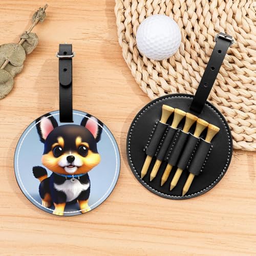 Card Love Fancy Puppy Golf Tees Organizer-Tasche – vielseitige schwarze Gürtelclip Sporttasche – leichte und einfach zu tragende Aufbewahrungsbox Card Love Fancy Puppy Golf Tees Organizer-Tasche – vielseitige schwarze Gürtelclip Sporttasche – leichte und einfach zu tragende Aufbewahrungsbox von WANGLO